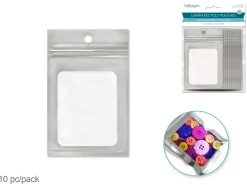 Outlet Set 10 Bolsas Ziplock Plata Organización