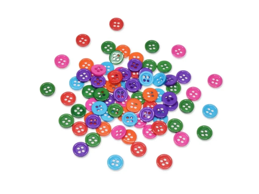 Clearance Set 80 Botones Color Brillante 9mm Telas, Sedas Y Fieltro|Organización
