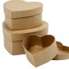 Sale Set 3 Cajas Corazón de Papel Maché Cartón Y Papel Maché