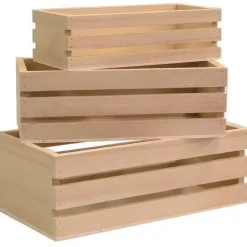 Sale Set 3 Cajas de Madera Organización|Maderas