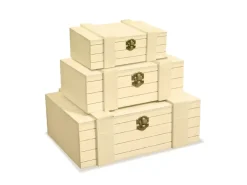 Online Set 3 Cajas de Madera Maderas