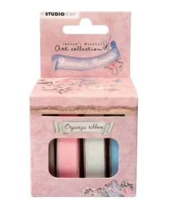 Outlet Set 4 cintas de organza Romantic Moments Telas, Sedas Y Fieltro