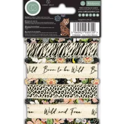 Discount Set 4 Cintas Enchanted Jungle Telas, Sedas Y Fieltro