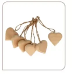 Best Set 6 Corazones de Madera On se Marie Maderas