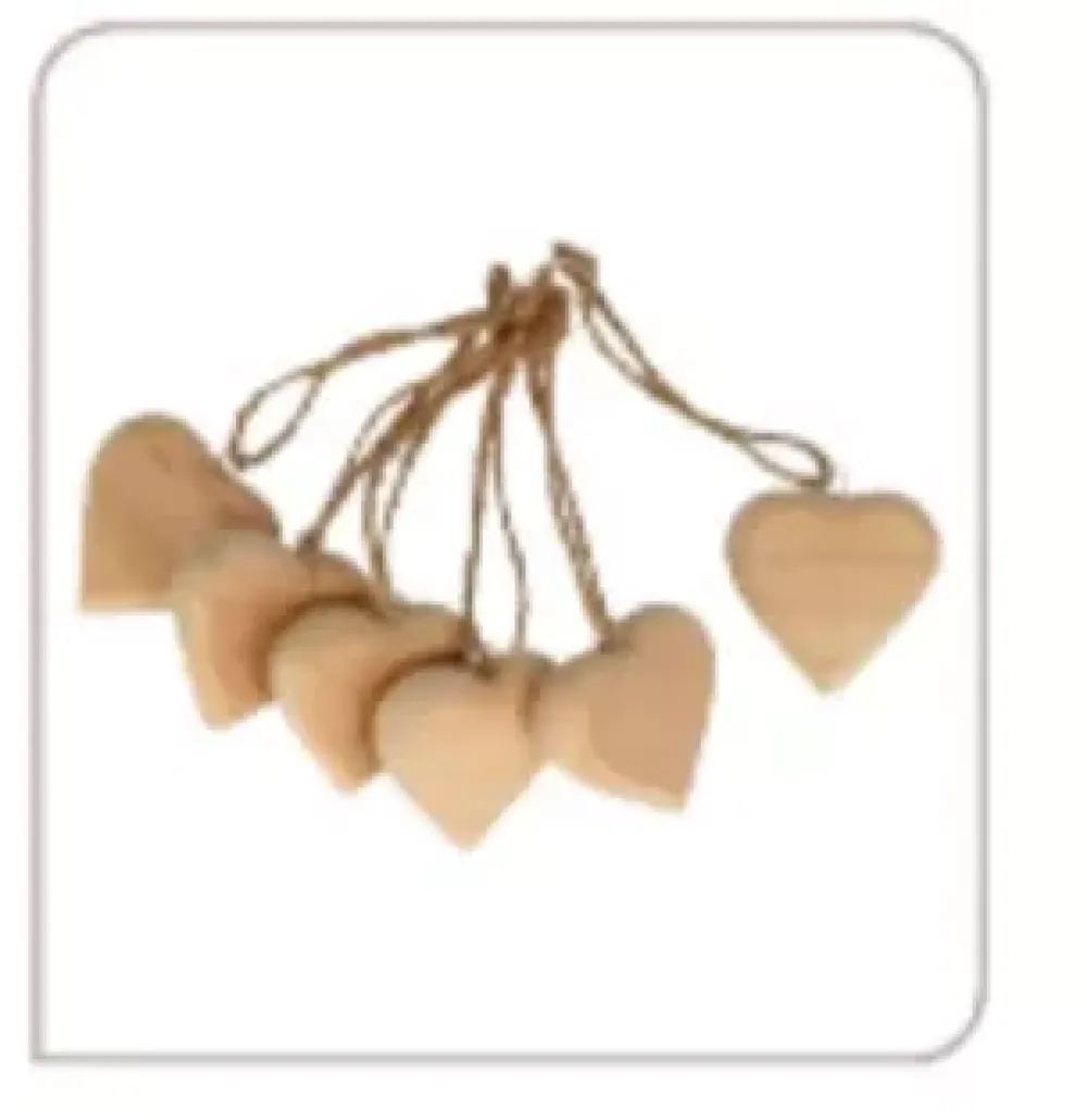 Best Set 6 Corazones de Madera On se Marie Maderas