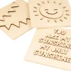Best Set 3 Cuadros de Madera Jolies Comptines Maderas