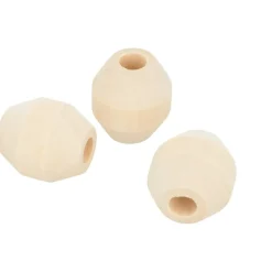 Sale Set 3 cuentas de madera grandes Labores Y Macramé