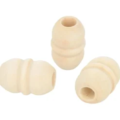 Clearance Set 3 cuentas de madera pequeñas Labores Y Macramé
