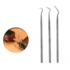 New Set 3 curetas de acero inoxidable Herramientas Para Modelado|Maquetas Y Modelismo
