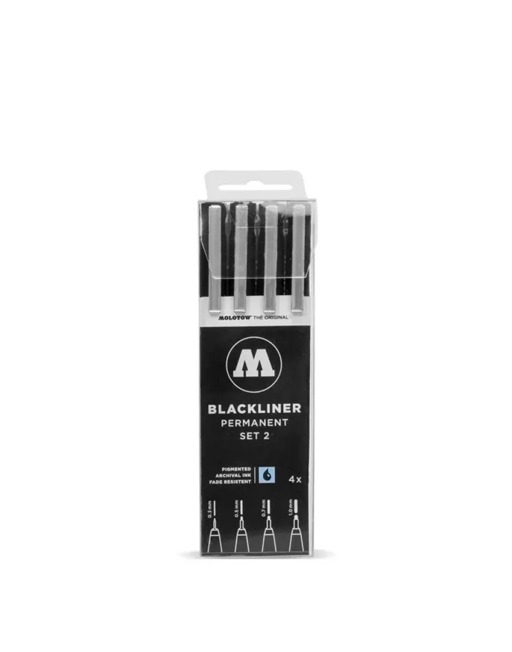 Online Set #2 de 4 rotuladores calibrados Blackliner Rotuladores