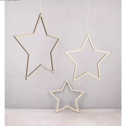 Discount Set 6 Estrellas de Madera Maderas|Navidad