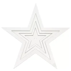 Hot Set 4 Estrellas de Madera Blanco Maderas