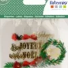 Best Set 8 Etiquetas en Acetato Merry Christmas Navidad