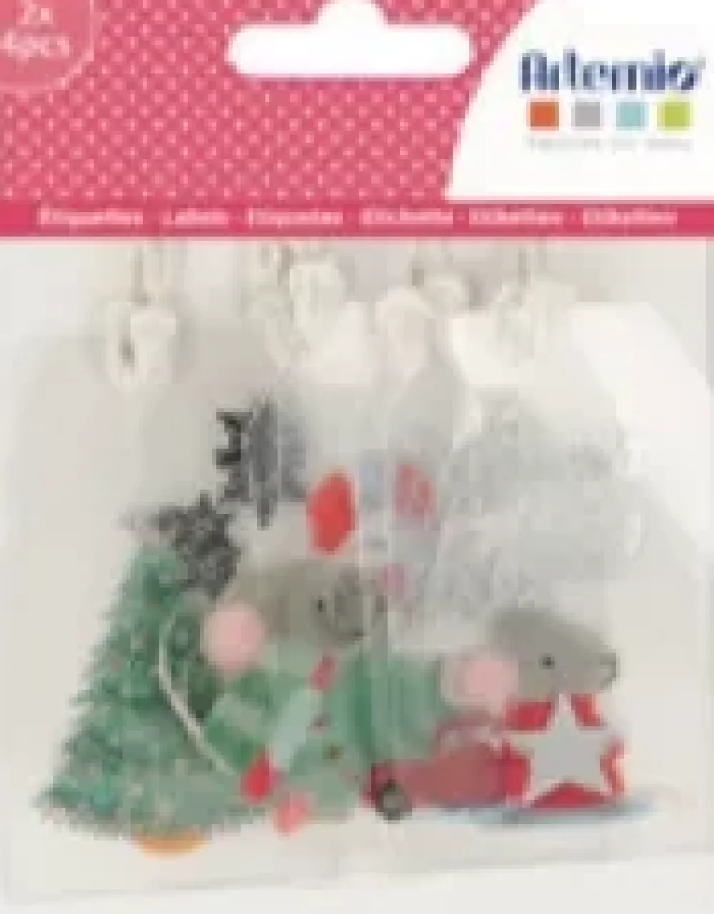 Sale Set 8 Etiquetas en Acetato Once upon a time Navidad