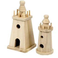 Hot Set 2 Faros de Madera Niños Niños Y Regalos