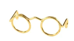 Set 10 Gafas Novelty Dorado 25mm Goma Eva Fofuchas