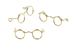 Set 10 Gafas Novelty Dorado 25mm Goma Eva Fofuchas