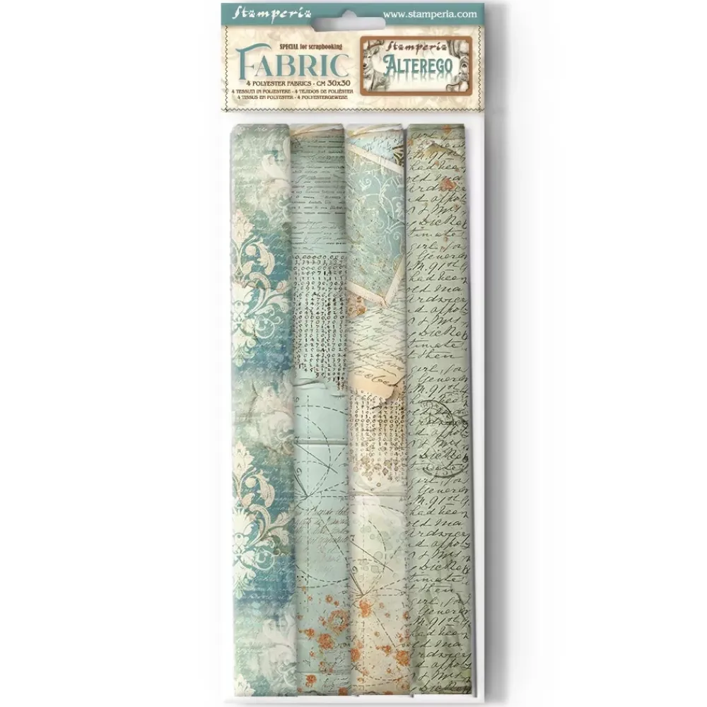 Clearance Set 4 hojas de tela Fabric Alterego 30x30cm Papeles
