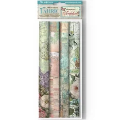 Best Set 4 hojas de tela Fabric Wonderland 30x30cm Papeles