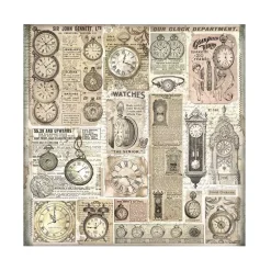 New Set 4 hojas de tela Fabric Brocante Antiques 30x30cm Papeles