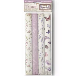 Hot Set 4 hojas de tela Fabric Lavender 30x30cm Papeles