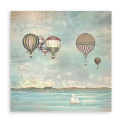 Outlet Set 4 hojas de tela Fabric Sea Land 30x30cm Papeles