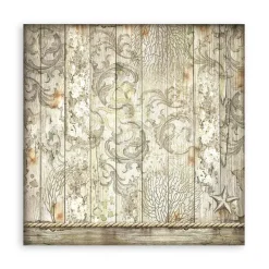 New Set 4 hojas de tela Fabric Songs Of The Sea 30x30cm Telas, Sedas Y Fieltro