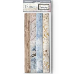 New Set 4 hojas de tela Fabric Dewdrops 30x30cm Papeles