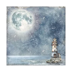 Set 4 hojas de tela Fabric Silent Sea 30x30cm Papeles