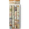 Hot Set 4 hojas de tela Fabric Art of Travelling 30x30cm Papeles