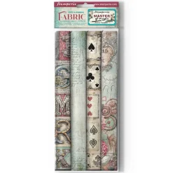 Outlet Set 4 hojas de tela Fabric Master of Magic 30x30cm Papeles
