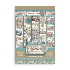 Hot Set 8 hojas de washi tape Venice City Of Art Papeles|Decoupage