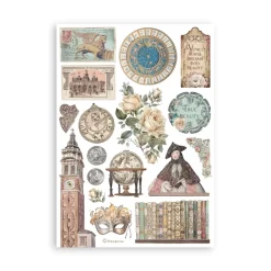 Hot Set 8 hojas de washi tape Venice City Of Art Papeles|Decoupage