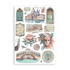 Hot Set 8 hojas de washi tape Venice City Of Art Papeles|Decoupage