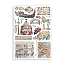 Hot Set 8 hojas de washi tape Venice City Of Art Papeles|Decoupage