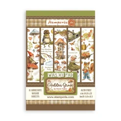 Sale Set 8 hojas de washi tape Romantic Hidden Grove A5 Papeles