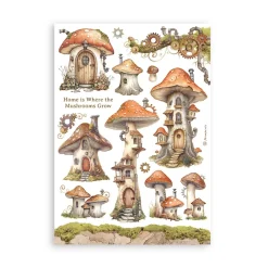 Sale Set 8 hojas de washi tape Romantic Hidden Grove A5 Papeles