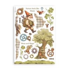 Sale Set 8 hojas de washi tape Romantic Hidden Grove A5 Papeles