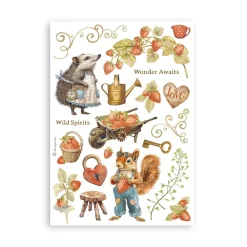 Sale Set 8 hojas de washi tape Romantic Hidden Grove A5 Papeles
