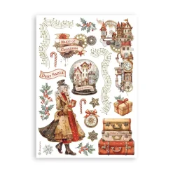 New Set 8 hojas de Washi tape Romantic Gear Up For Christmas Decoupage