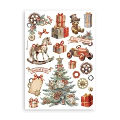New Set 8 hojas de Washi tape Romantic Gear Up For Christmas Decoupage