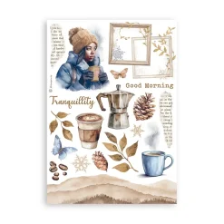 Set 8 hojas de Washi tape Dewdrops Papeles|Decoupage