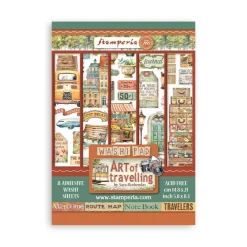 Clearance Set 8 hojas de washi tape Art of Travelling A5 Papeles|Decoupage