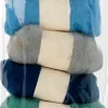 Outlet Set 6 Lanas De Fieltro Cardadas Azules Telas, Sedas Y Fieltro
