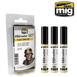 Clearance Set 3 óleos con pincel aplicador Flesh Tones Oilbrusher 10ml Pinturas Para Maquetas Y Modelismo