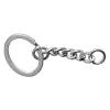 Set 2 Llaveros Platino con Cadena 25mm Bisutería