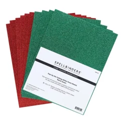 Clearance Set 10 láminas de foam Glitter Red & Green Goma Eva Fofuchas