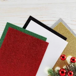Clearance Set 10 láminas de foam Glitter Red & Green Goma Eva Fofuchas