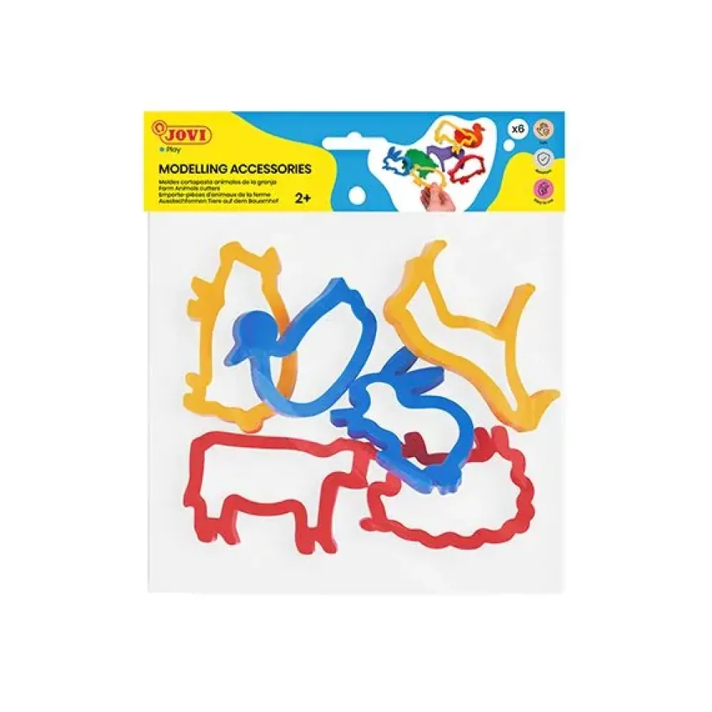New Set 6 moldes para plastilina Animales de la Granja Niños Niños Y Regalos
