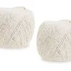 Clearance Set 2 Ovillos de Hilo de Algodón Trenzado 1mm Bisutería|Macramé